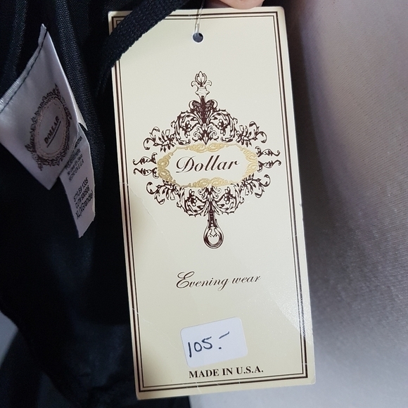 Dollar Beaded Black Midi Prom Dress. - Picture 11 of 14